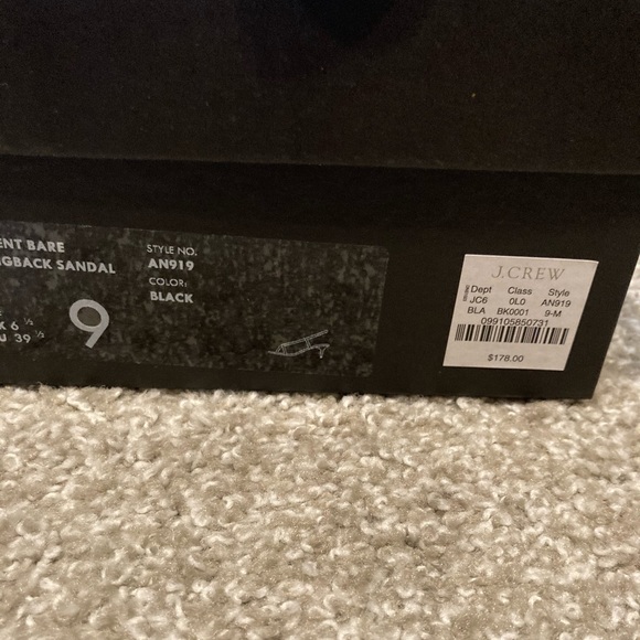 Brand new Jcrew sling back sandal in ivory/black 9 - Picture 8 of 8